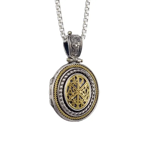 Gerochristo Κρεμαστό μενταγιόν από χρυσό 18 καρατίων και ασήμι 3306