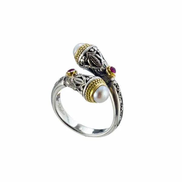 Gerochristo Santorini ring in 18K Gold and Sterling Silver 20153