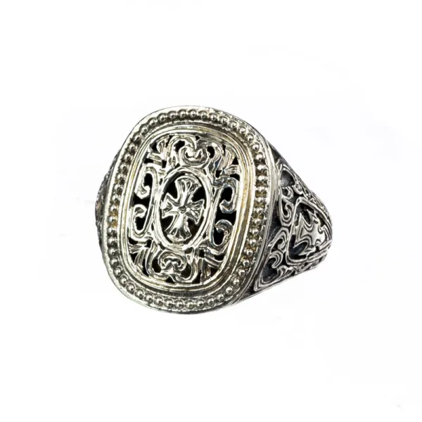 Gerochristo Patmos Ring in Sterling Silver 2568