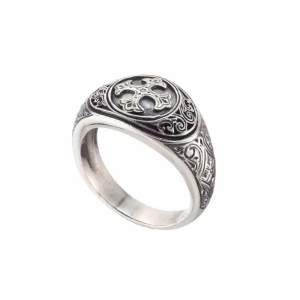 Gerochristo Symbol Ring in Sterling Silver 2991
