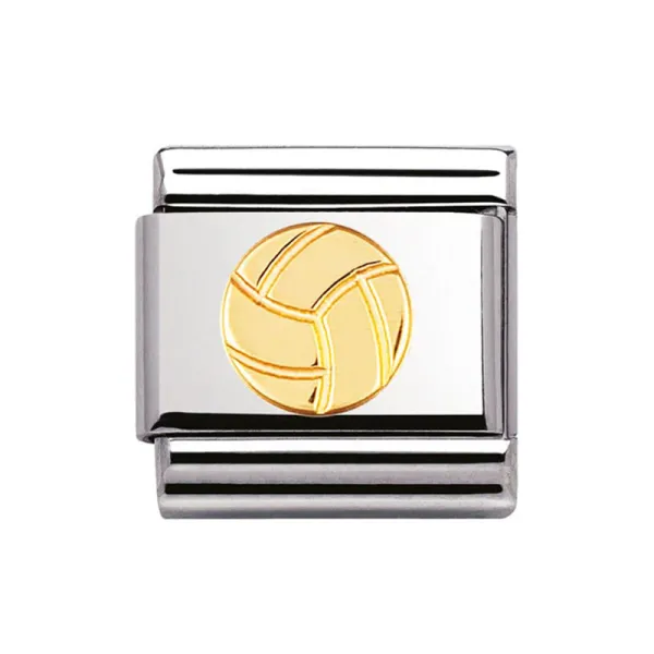Nomination Συνθέσιμο Κλασικό χρυσό γούρι Μπάλα Βόλεϊ 03010611