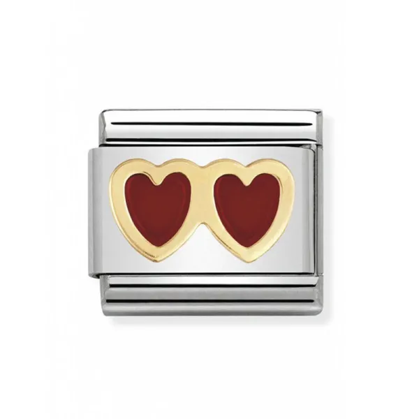 Nomination Συνθετική διπλή καρδιά Classic Link 03020702