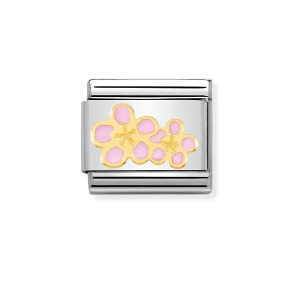 Nomination Composable Κλασικός Σύνδεσμος Ροζ Λουλούδι 030278/16