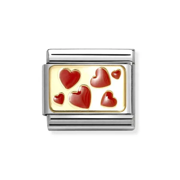 Nomination Κλασικός Σύνδεσμος με κόκκινες καρδιές 030284/59