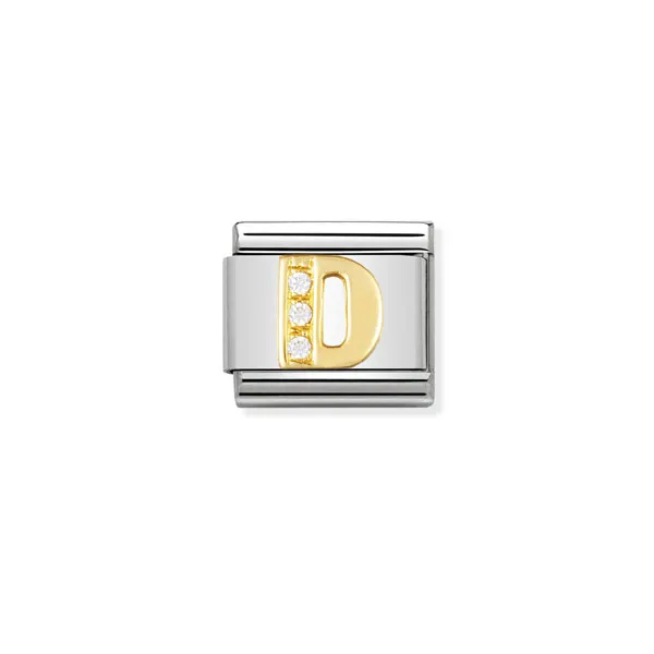 Nomination Σύνδεσμος Κλασικός Unisex Γράμμα D 030301/04