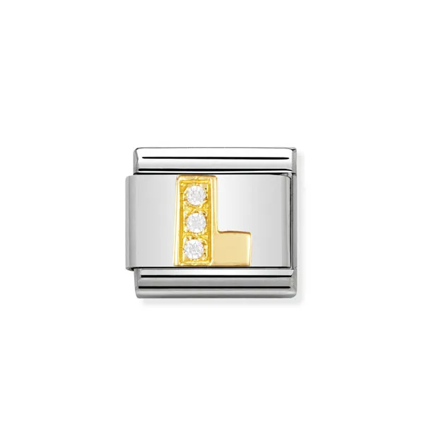 Nomination Σύνδεσμος Κλασικός Unisex Γράμμα L 030301/12