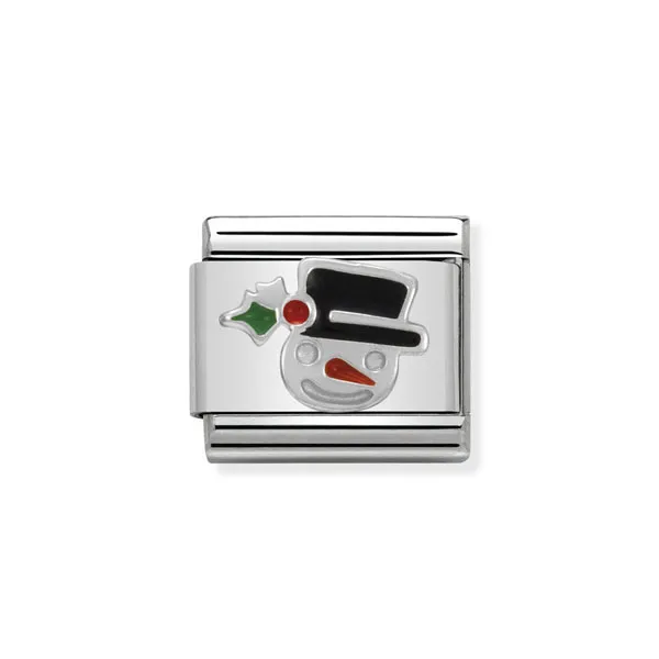 NOMINATION Κλασικό Σύμβολο Ασημένιο Χιονάνθρωπος Πρόσωπο 330204/11