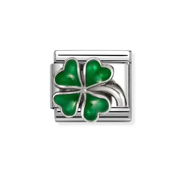 Nomination Κλασικός Σύνδεσμος Πράσινο Τετράφυλλο Τριφύλλι 330204/42