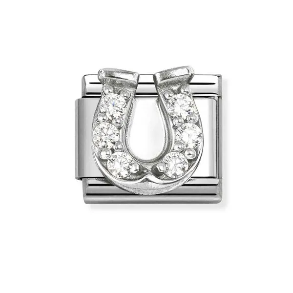 Nomination Σύνδεσμος Κλασικός Unisex Πέταλο αλόγου λευκό 33030451