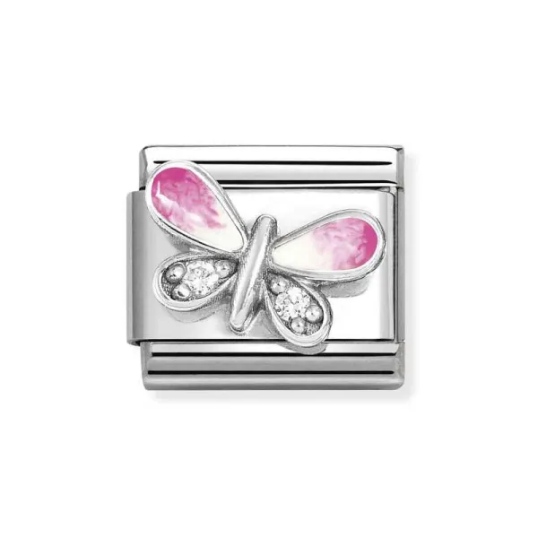 Nomination Κλασικός Σύνδεσμος Ροζ Πεταλούδα 330321/09