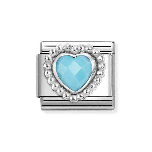 Nomination Κλασικός Σύνδεσμος Καρδιά Τιρκουάζ 330605/039