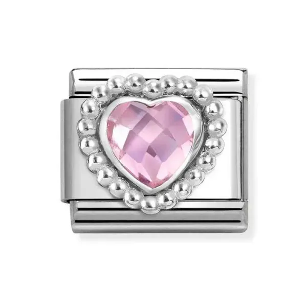 Nomination Κλασικός Σύνδεσμος Ροζ Καρδιά 330606/003