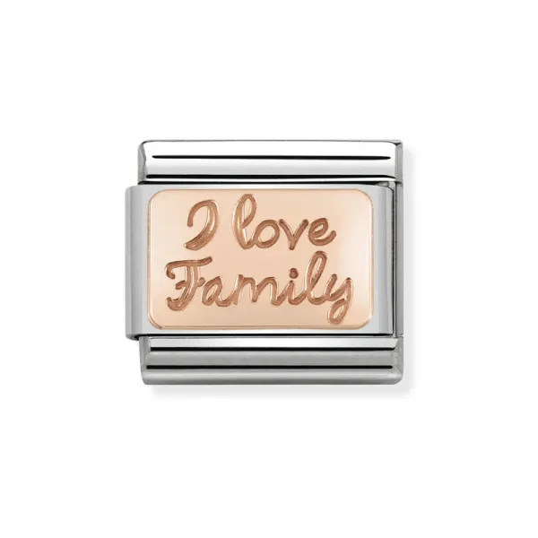 Nomination Σύνδεσμος Κλασικός Unisex I love Family 430101/41