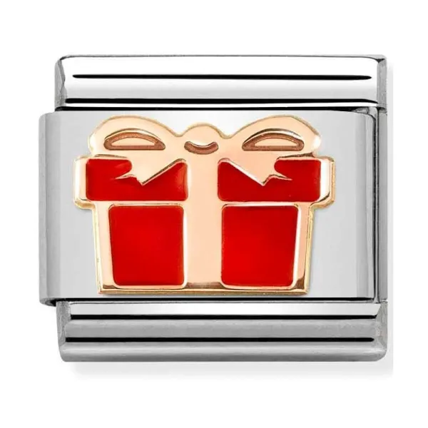 NOMINATION Κλασικό Ροζ Κόκκινο Κουτί Δώρου Γούρι 430202/07