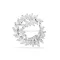 Swarovski Καρφίτσα Mesmera Κοπή Marquise, Λευκή, Επιμετάλλωση ροδίου 5754566