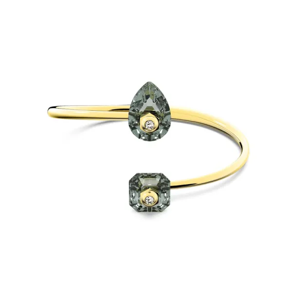 Swarovski Βραχιόλι Μικτά κοψίματα, Γκρι, επίχρυσο 5620753