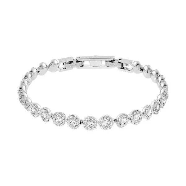 Swarovski Βραχιόλι Angelic  Λευκό, Επιμετάλλωση Ροδίου 5633833