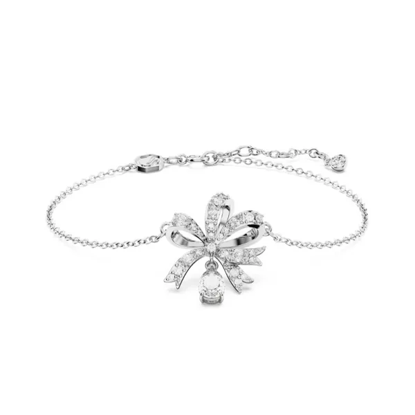 SWAROVSKI Βραχιόλι Volta Φιόγκος, Λευκό, Επιμετάλλωση ροδίου 5647581