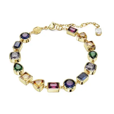 Βραχιόλι Swarovski Μείξη κοπών, Πολύχρωμο, Επιμετάλλωση σε χρυσαφί τόνο 5662925