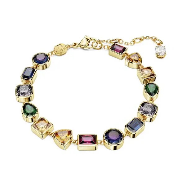 Βραχιόλι Swarovski Μείξη κοπών, Πολύχρωμο, Επιμετάλλωση σε χρυσαφί τόνο 5662925