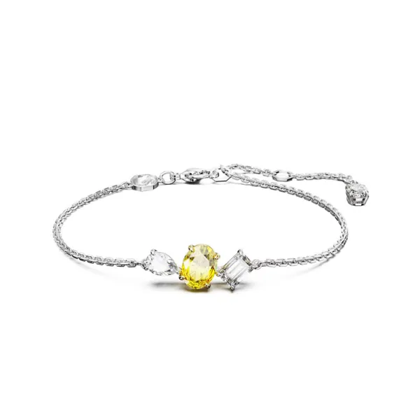 Βραχιόλι Swarovski Mesmera Μικτά κοψίματα, Κίτρινο, Μικτό μεταλλικό φινίρισμα 5668362