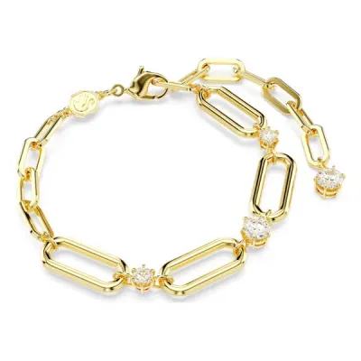 Swarovksi Βραχιόλι Constella Λευκό, Επιμετάλλωση σε χρυσαφί τόνο 5683359