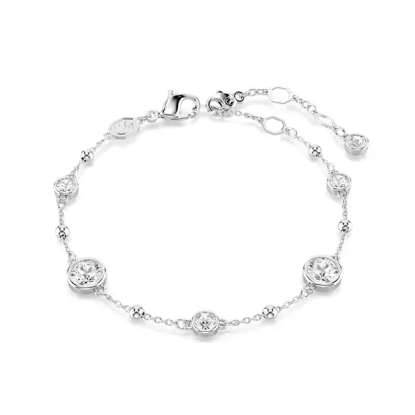 Swarovski Βραχιόλι Imber Λευκό, Επιμετάλλωση ροδίου 5696079