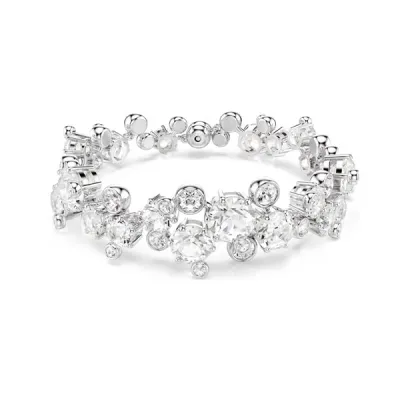Swarovski Βραχιόλι Constella Μείξη κοπών, Λευκό, Επιμετάλλωση ροδίου 5722469