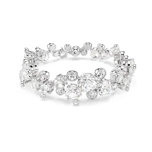 Swarovski Βραχιόλι Constella Μείξη κοπών, Λευκό, Επιμετάλλωση ροδίου 5722469