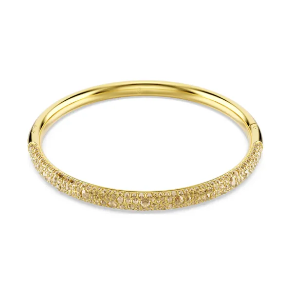 Swarovski Άκαμπτο βραχιόλι Sublima Pavé με εμφάνιση χιονιού, Λευκό, Επιμετάλλωση σε χρυσαφί τόνο 5723336