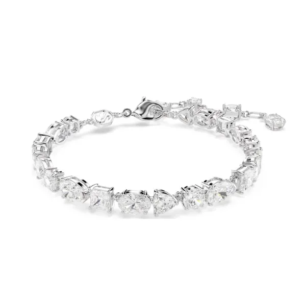 Swarovski Βραχιόλι Mesmera Μείξη κοπών, Λευκό, Επιμετάλλωση ροδίου 5731959