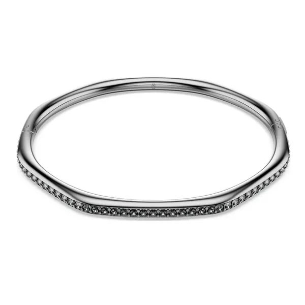 Swarovski Βραχιόλι Dextera σε σχήμα οκταγωνίου, στρογγυλή κοπή, λευκό, επιχρυσωμένο με ρουθήνιο 5732151