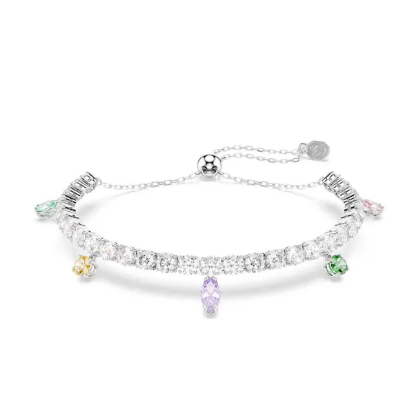 Swarovski Βραχιόλι Μείξη κοπών, Πολύχρωμο, Επιμετάλλωση ροδίου 5742463