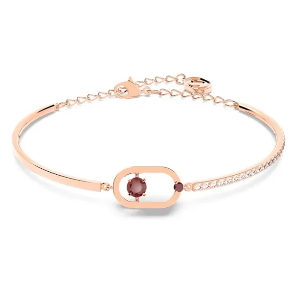 SWAROVSKI Βραχιόλι Sparkling Dance Κόκκινο, Rose gold-tone plated 5620553