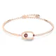 SWAROVSKI Βραχιόλι Sparkling Dance Κόκκινο, Rose gold-tone plated 5620553