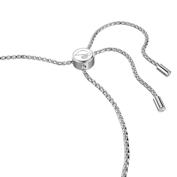 Swarovski Βραχιόλι Ωραίος Καρδιά, Λευκό, Επιμετάλλωση ροδίου 5636447