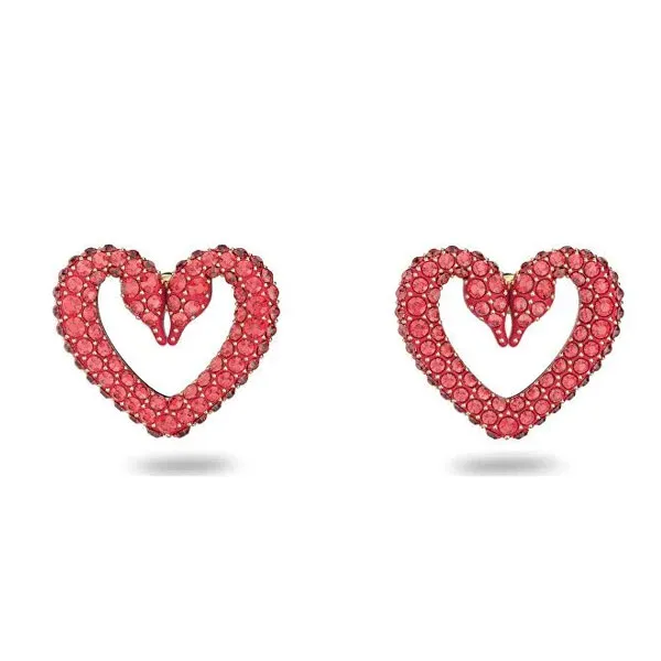 Swarovski Σκουλαρίκια Καρδιές Κύκνοι 5649005