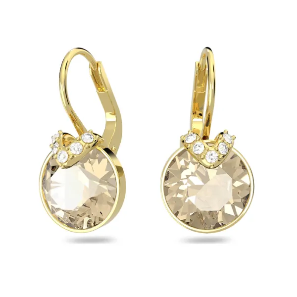 SWAROVSKI Σκουλαρίκια Bella V Στρογγυλή κοπή, Επιμετάλλωση σε χρυσαφί τόνο 5662093