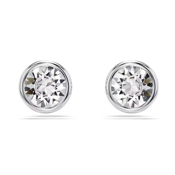 Swarovski Σκουλαρίκια Καρφωτά Imber Λευκά, Επιμετάλλωση ροδίου 5696073