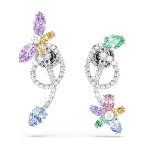 Swarovski Σκουλαρίκια Μείξη κοπών Λιβελούλα Λουλούδι Πολύχρωμα 5749190
