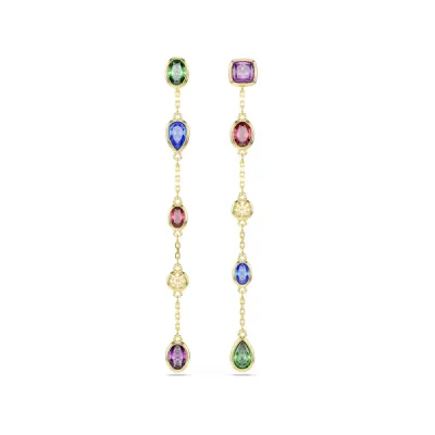 Swarovski Σκουλαρίκια-σταγόνα Imber Μείξη κοπών, Πολύχρωμα, Φινίρισμα με χρυσό 18 καρατίων 5753289