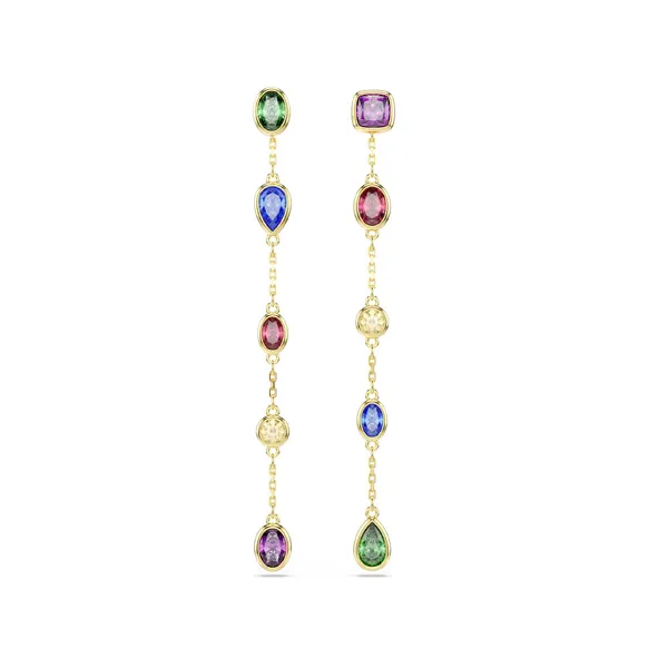 Swarovski Σκουλαρίκια-σταγόνα Imber Μείξη κοπών, Πολύχρωμα, Φινίρισμα με χρυσό 18 καρατίων 5753289
