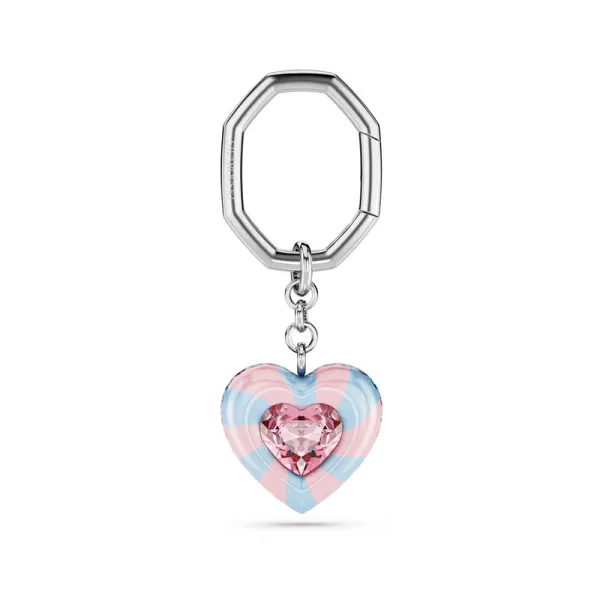Swarovski Μπρελόκ Dulcis Κοπή Heart, Καρδιά, Πολύχρωμο, Επιμετάλλωση ροδίου 5713882
