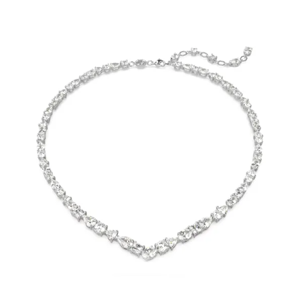 Κολιέ Swarovski Mesmera Μικτά κοψίματα, Λευκό, Ρόδιο 5665242
