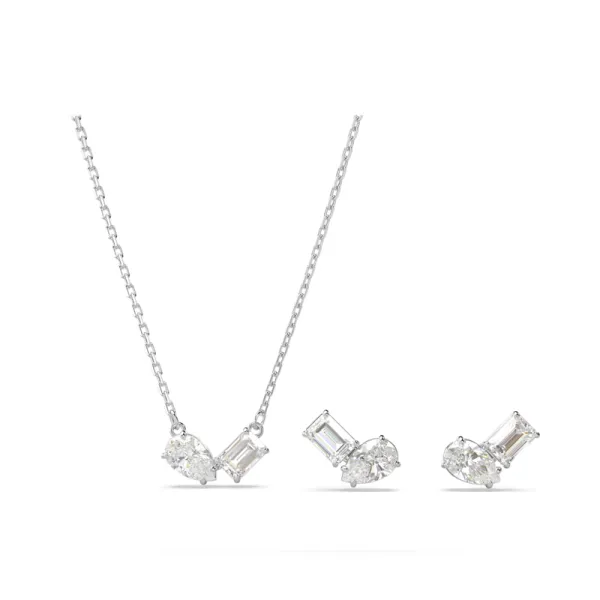 Swarovski Mesmera set Mixed cuts, White, Rhodium plated 5665829