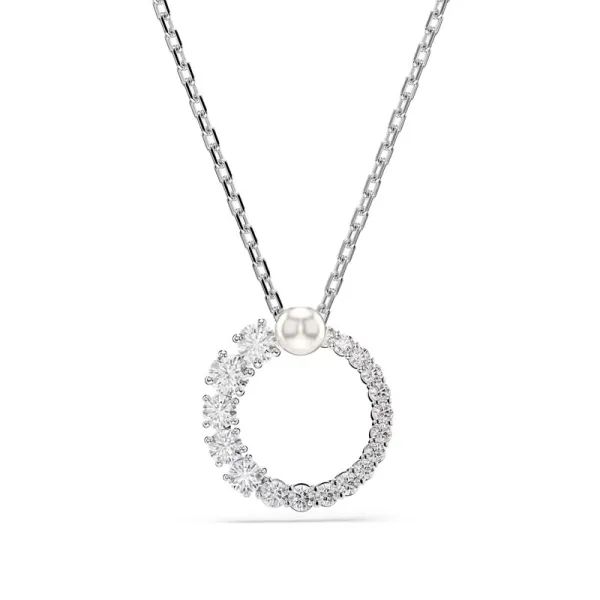 Swarovski Μενταγιόν Κρυστάλλινο Matrix με πέρλα Στρογγυλό Λευκό 5688751