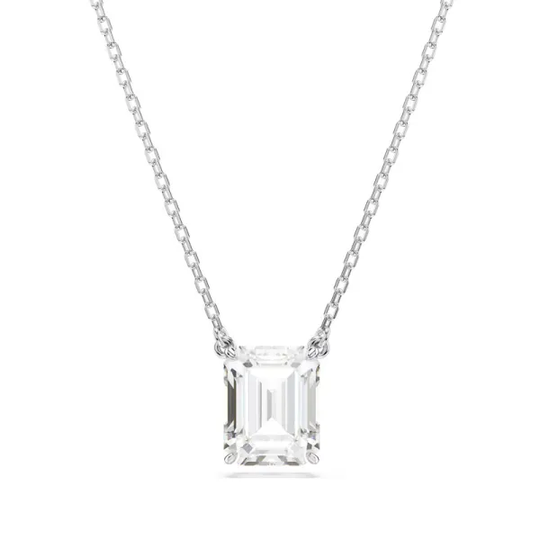 Swarovski Μενταγιόν Stilla Λευκό, Επιμετάλλωση ροδίου 5693405