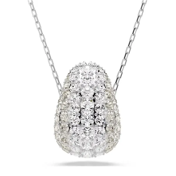 SWAROVSKI Μενταγιόν Sublima Στρογγυλή κοπή, Λευκό, Επιμετάλλωση ροδίου 5697190