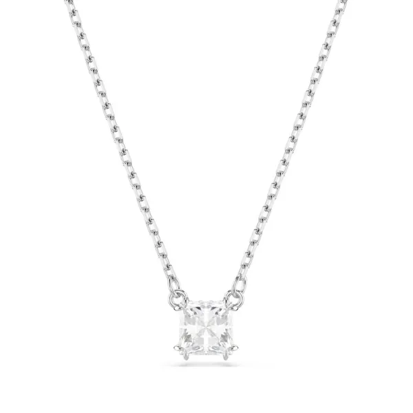 Swarovski Μενταγιόν Stilla Λευκό, Επιμετάλλωση ροδίου 5701903