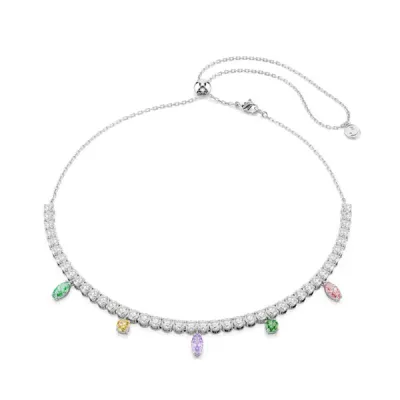 Swarovski Κολιέ Μείξη κοπών, Πολύχρωμο, Επιμετάλλωση ροδίου 5737422
